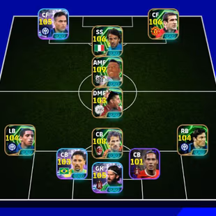 3224+Strength|4x Blitz Card|Pele-109|Blitz Del Piero-106|Eric Cantona-106|Martinez-105|GK Alisson-105|Baresi-108|Meta - Image 2