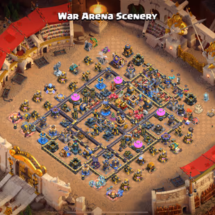 RAREST🔥 METEORITE BUILDER SKIN💎35 EQUIPMENT MAX - 6600 STAR - TH 18 - 5 HERO MAX - 29K CUP-GOLDEN HOG - WAR ARENA  - Image 2