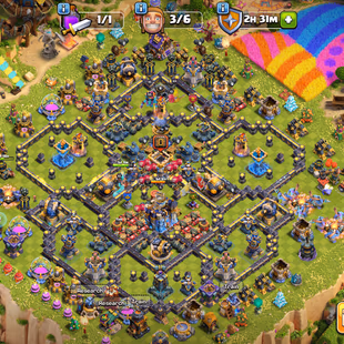 TH 18 ! 40K Gems ! 3 Hero Max ! All Epic Equipment ( 9 Epic Max ! War Arena Scenery ! Near Max Profile ! Namechange 500  - Image 1