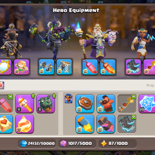 🌟 RAREST UAE LOCAL 🌟TH-18 200 WALLS MAXED | DEFENCE MAXED | RARE WAR ARENA ND LEAGUE KING SKIN | 1600 CWL | SOLID EPIC - Image 7