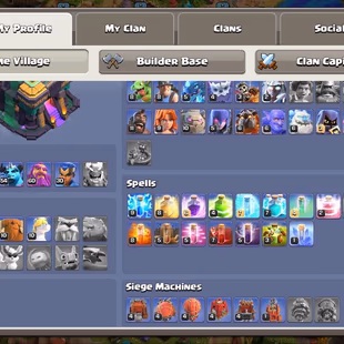 🚀TH14 FULL MAX🚀PAINTER SCENERY | EPIC EQUIPMENTS  | 9 HEROS SKINS | 198 CWL MEDALS | INSTANT DELIVERY | - Image 5