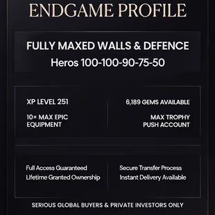 [MAX TH17 BEAST]|[FULL MAX WALLS & DEF]|[ALL HEROES MAX FIRE]|[10X EPIC MAX]|[251XP]|[6189 GEMS]|FULL ACCESS|FLASH SALE| - Image 1