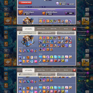 TH18 SUPER RARE 🌟 RAREST WWE SKIN SET 🌟 TOP RANK 140 | 33/35 EQUIPMENT MAX | 4100 WAR STAR | LEVEL270 | SKINS SCENERY  - Image 3