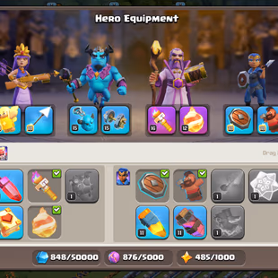 🔥XP 191!TH 17 STANDARD!HERO:71-78-38-40-21!MC YES!NEAR MAX DEFANCE! STRONG TROOPS!600 CWL MEDALS! INSTANT DELIVERY  - Image 8