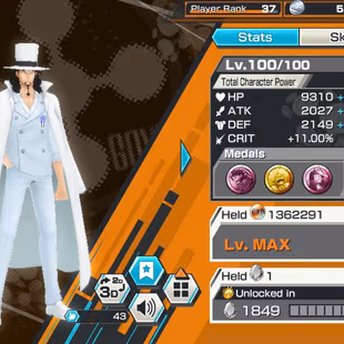 BR682-IOS+Android-9 Ex Meta(Gear 5 v2+Law+Black Beard v2+Shank v4+Lucci+Kid Law+Roger v2)+Good Medal+Support 151+S-Hawk - Image 7