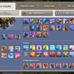 🔥[ TH-17 NEAR MAX - MAX HEROS ]🔥4500 GEMS || GG-MM-RS [MAX] | FA [26] | EB [20] | BLUE WALLS || NICE OVERALL  - Image 3