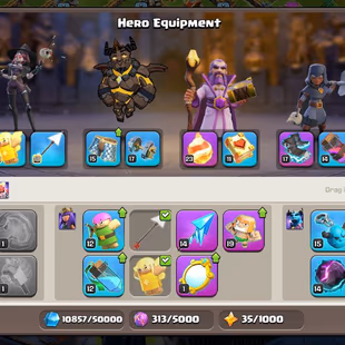 🚀TH17 SEMI MAX 🚀HEROS LVL 82-87-53-52-31| EPIC EQUIPMENTS | FOOT BALL SCENERY | INSTSNT DELIVERY | - Image 4