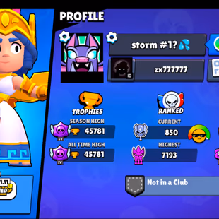 11.11 PIN | 16 MYTHIC SKINS | 291 SKINS | 45.800 TROPHY | 98 BRAWLERS | 20 HYPERCHARGED | 33 MAXED BRAWLERS | 9 BUFFIES - Image 5