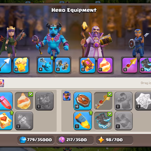 TH 16 NEAR MAX || 48-70-6-43-16 HEROS || 11K GEMS - 909 MADELS || NAME CHNAGE FREE || 6xEPICS - Image 8