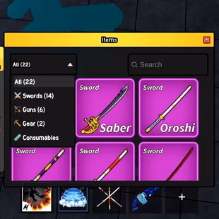 iOS/Android - Global - Level 2800 (Max) - Money 8787000 - Swords 14 - Guns 6 - Fruits 18 - Code985 - Image 5