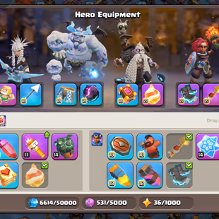 💠EPIC EQUIPMENT 9x MAX!XP 251!TH 18 MAX💠HERO-105-105-95-80-55!NC 500!FULL MAX LAB!ALL PET MAX!WALLS MAX!DEFANCE MAX - Image 7