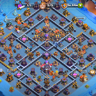 🔥SNOW DAY SCENERY🔥TH 15 MAX! GG-FB [23]! 4X EPIC EQUIPMENT! DEFENSE MAX! NC AVAILBLE! 5 BUILDER! - Image 1