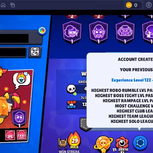 ⭐284 SKINS⭐80.000 TROPHIES | 101 BRAWLERS | 34 HYPERCHARGE | 46 MAX | 57 PRESTIGE | 16 BUFFIES - Image 7