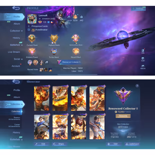 MOONTON | LV 165 | 🔥KOF AURORA - LUCKYBOX ZHASK-LEOMORD-LUNOX - 4X BLAZING AND 4X LB🔥 | HERO 131 | SKIN 311 | BP 582K - Image 2