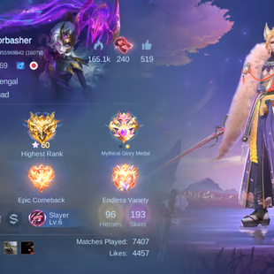 MANY RARE SKINS | LEGEND JOHNSON | KISHIN LANCELOT | 11.11 GUSION | ASPIRANT GUNIVERE | HXH HARITH | KOF KARINA - Image 2