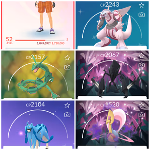 Lvl 52 [Rayquaza & Necrozma] | 53 Legendary | Giratina | Zacian | Zamazenta | Dialga | Palkia | Latias | Valor | 283 - Image 2