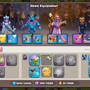 🌲[ PREMIUM TH-17 ]🌲 E.BOOT [MAX] - FIREBALL [15] - R.SPEAR [14] || QUEEN: 70 || RC: 45 || MANY LVL 15 WALLS || BEST  - Image 5