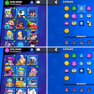 48K Trophies LVL117 | 95/100 Brawlers | 32 Max Brawlers - 27 Hypercharges | 216 Skins | 634 Pins | 323 Icons | 156 Spray - Image 6
