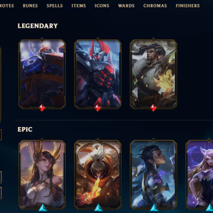 SEVER [ LAN ] - 167 LVL  - IRON III - 25 SKINS - 75 CHAMP [ 24555 BE - 0 RP ] - FULL ACCESS - Image 2