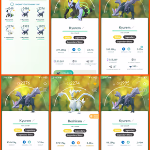 🚀👹 LEVEL  46 PG ACCOUNT | 160 SHINY | 112 LEGENDARY | 41 HUNDO | SHINY KYUREM | NECROZMA | GIGANTAMAX | INSTANT - Image 8
