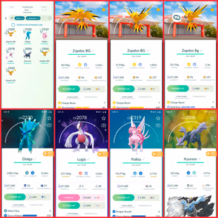 🎯3 SHINY ZAPDOS BG 👹| LVL 35 | 71 LEGENDARY | 12 SHINY | SHINY DIALGA  PALKIA | 43 LOCATION BG | GIGANTAMAX 8 - Image 4