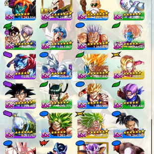 Nice acc-Top World Rank 559-Lvl264+ 583m Power+UL ss4 Goku 10S+43 LF+ Zenkais 22+ Godly Equip (D116) - Image 2