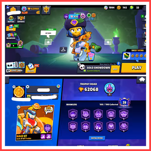 100/100 BR | 62K TROPHY | 40 MAX [ 29 HYPERCHARGED ] | 16 BUFFIES | 310 RARE SKINS | SATURNIAN FAME 1 | FULL ACCESS  - Image 1