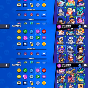 🔥103K TROPHY|1 PRESTIGE|METEORIC FAME|13 Buffy's|🌟87 MAX|78 HYPER|445 SKINS|11 LEGENDARY OLD BRAWL PASS SKIN - Image 5