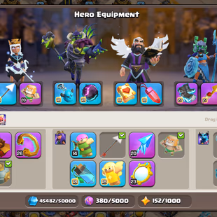 💠XP 256!TH 18 MAX!5 EPIC MAX!HEROS:105-105-95-80-55!FULL MAX TROOPS!WALLS MAX!NEAR MAX DEFANCE! INSTANT DELIVERY  - Image 5