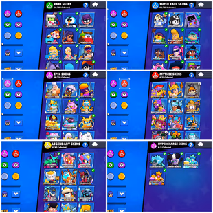  50K TROPHY | 39 MAX [ 35 HYPERCHARGED ] | 202 RARE SKINS | 28 MAX RANK BRAWLERS | 23 TITLES | FULL ACCESS  - Image 7