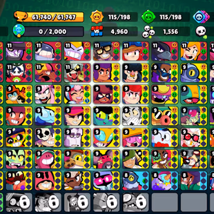 🌟12 MYTHIC SKINS🌟264 SKINS | 61.700 TROPHY | 94 BRAWLERS | 14 HYPERCHARGED | 19 MAXED BRAWLERS | 6 BUFFIES - Image 3