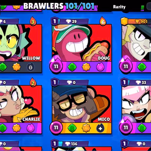 95.5K TROPHIES-94 MAX BRAWLERS-101 BRAWLERS -83 HYPERCHARGED-464 SKINS-Virus 8 BIT-MANY LEGENDARY SKIN - Image 3