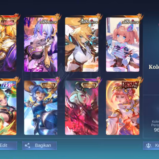 RARE MAGE MM ACCOUNT |! EXALTED COLLECTOR 3 |! LEG JOHN |! COL NANA LESLEY |! 362 SKIN |! 109 SPIN |! EX 72 STAR - Image 2