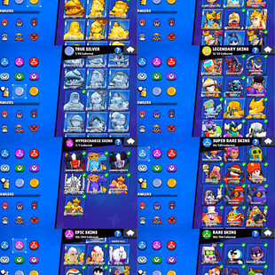 100k HIGHEST 🌟 95k TROPHIES 🌟 LUXURY SKINS || 80 MAX POWER BRAWLER | 99 BRAWLER UNLOCK | 57 HYPERCHARGE | 352 SKIN | - Image 6