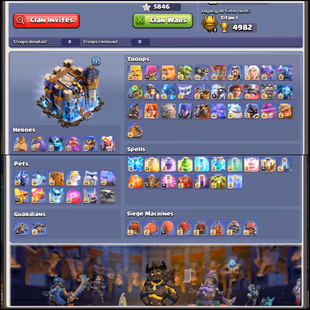 💥35 Max Equipment💥 TH18 Full Max | Max Helpers | 7500 Gems | All Max Epics | Rare Statues | Stacked | Instant Deliver - Image 4
