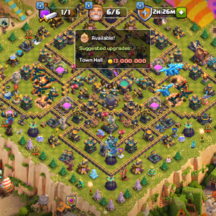 GEM-11600! TH14 FULL MAX!! NOTHING LEFT!! HEROES 85-85-60-60-30!! XP-207 NC-500!! SCENERY SKIN! 300+ MEDALS CWL! MAGIC  - Image 1