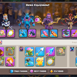 🌟 5500 WAR STARS | TH-18 5 HEROES MAXED 🌟NEW HERO 12 | 10X EPIC MAXED 11TH 26 | LEAGUE WARDEN SKIN | 21X SKINS | CHEAP - Image 6