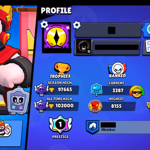 502 Skins |  Lvl 187 | 99 Brawlers | 99 max 97 Hypercharged |  736 Gems 53k Bling Meteoric Fame2 - Image 7