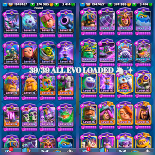 [ONE & ONLY XP90] 🚀121/121 ALL LVL 16 CARDS 🚀ALL EVO 39/39 ALL HERO 6/6  | World Ranked-7 Times [513] RAREST BADGES  - Image 5