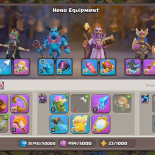 420💃TH18 MAX ALMOST💃[6HERO MAX-105-105-95-80-55-25] DEFENCE WALLS ALMOST MAX | HIGH LVL 14x EPIC ALMOST MAX | FULL A - Image 5
