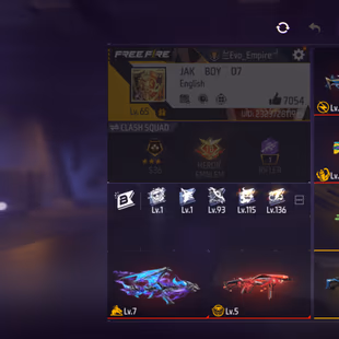 X299|Lvl 65|79 BUNDLE(4 ARTIFACT)|RAMPAGE LEGENDRAY 4 COLOUR|200 COSTUME|325 WEAPON(5 EVO+49 MYTHIC)|AK47 Blue Draco Lv  - Image 3