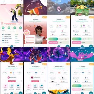 1909 Level 70 Eternatus Ho-Oh100 Registeel100 Kyogre100 x2 Uxie100 Mesprit100 Shiny Dialga Origin Shiny Palkia Origin - Image 1