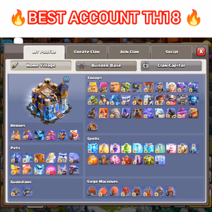 🎯100K GEMS 💎 TH18 MAXED [LIMITED OFFER] LEGENDARY | ULTRA STACKED | HIGH HEROES |EPIC EQUIPMENT INSTANT DELIVERY  - Image 5