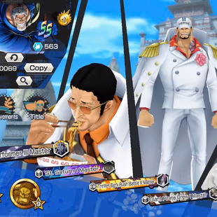 BR666-IOS+Android-7 Ex(Kizaru+Garp+Kuzan+Roger+Akainu+Roger v2+Oden)+Good Medal+Support 158+Koby+Jimbei v2+Sentomaru - Image 2