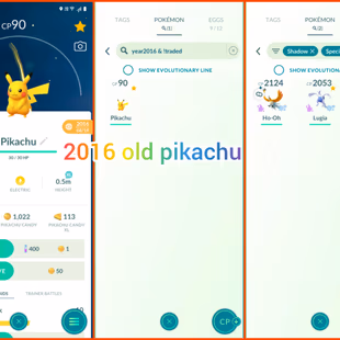 🎯OG 2016 ACCT LVL 44 | SUPER RARE PIKACHU 2016👹) (SHADOW HO-OH LUGIA RARE / 212 TRADEABLE PG / 10 HUNDO IV) INSTANT - Image 7