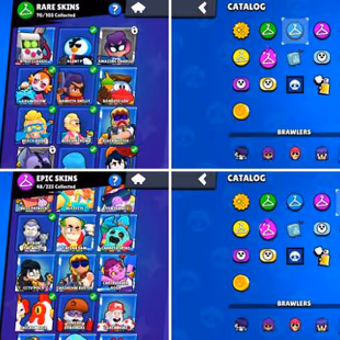 30K Trophies LVL97 | 80/101 Brawlers | 21 Max Brawlers - 10 Hypercharges | 175 Skins | 393 Pins | 266 Icons | 118 Sprays - Image 5