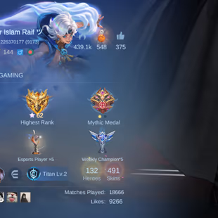 ANIME COLLECTION MEGA V || 2 LEGEND || 15 GRAND || 9 EXQUISITE || SKINS 492 || HIGHEST RANK GLORY 82 - Image 8