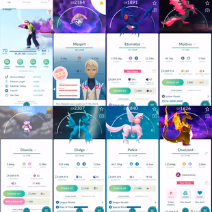 1891 Level 70 Eternatus GMax Charizard Dark Skies BG x6 tradeable Galarian Moltres Lugia100  Shiny Palkia Spacial Rend - Image 2