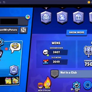176 SKINS | 35.300 TROPHIES | 92 BRAWLERS | 9 HYPERCHARGE | 10 MAX | 1 PRESTIGE | 11 BUFFIES - Image 6