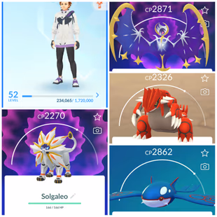 Lvl 50+ [Solgaleo/Lunala] | 38 Legendary | Kyogre | Groudon | Regidrago | Regieleki | Mystic | 732 - Image 2